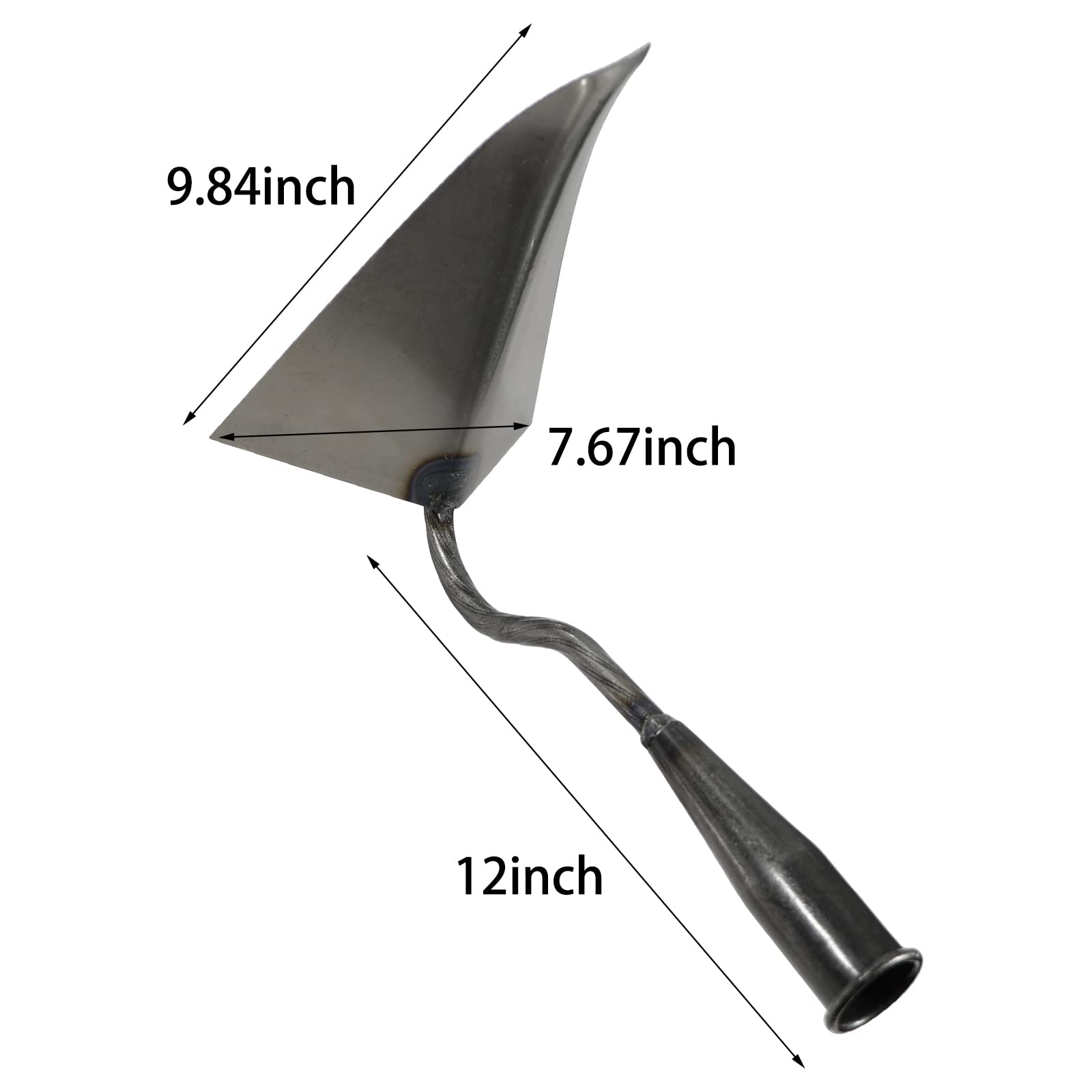 JOCHEN Houe à Main de qualité supérieure, houe à Main, Outil de Jardin, houe Triangulaire, billonnage pour Un Jardinage, Un désherbage et Une Agriculture faciles, Outils de fertilisation (A)