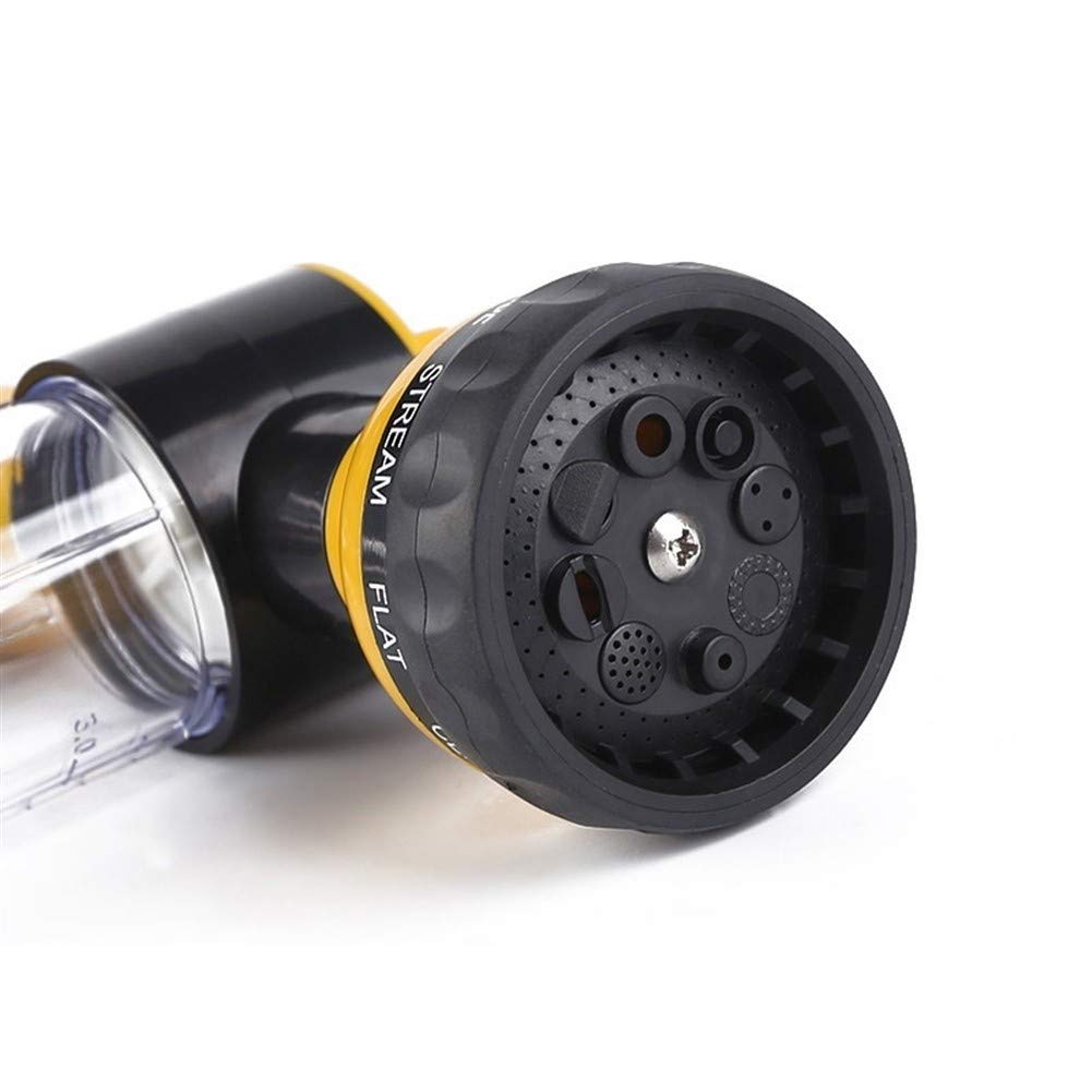 Pistola de Riego de Jardin Multifunción espuma Boquilla NewPortable Auto espuma de agua de alta presión 8 Patrones de rociado Limpiador a presión de coches herramienta de limpieza del rociador