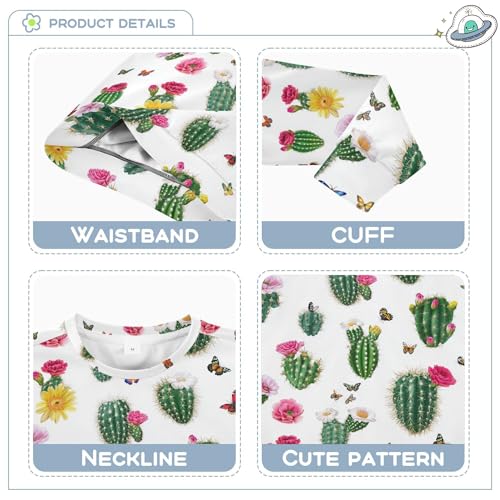 JUNZAN Safari Cactus White Little Boys Pullover Hoodie Long Sleeve Boys Sweat Shirt Camping 4T3