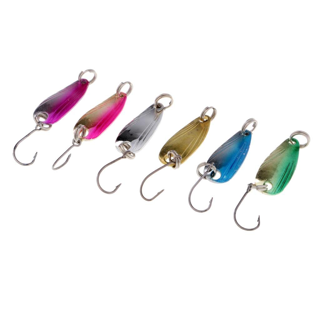 Fishing Lures Metal Spoon Spinner Bait for Trout Bass Salmon W//Hook 2.5G | Decorative | Vintage | Retro | Collector's Item-image-15
