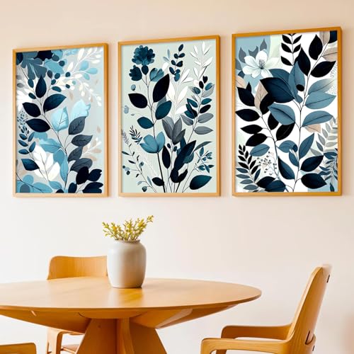 Image of kotart Painting for Wall Decoration - Modern Art Wall Decor Framed Painting for Living Room Bedroom - Framed Wall Posters /Paintings with Frame Set of 3 (Art-6, 13X17 inch)