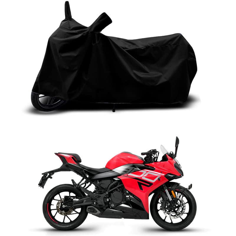 Image of 100% Scratchproof /UV-Rays /Heat Protection /Birds Dropping /Water Resistant /Dust Proof /Waterproof /Full Bike Scooty Two Wheeler Body Cover Compatible for K300 R All Varients[Black]