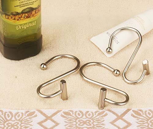 Brushed Nickel Shower Curtain Rings Hooks For Shower Curtain Rods 12 Count #TOP3