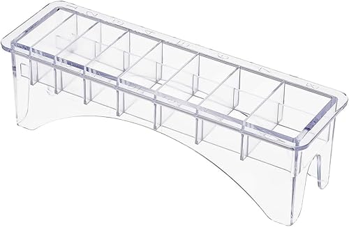 Chazcool Clipper Guard Holder, Clipper Holder with 8 Grid Base, Professional Barber Guards for Universal Hair Clippers(8 Grid)