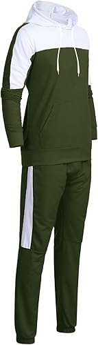 Miniatura 5 de Conjunto deportivo para hombre, traje de ocio, color sólido, cremallera, suéter, pantalones, traje deportivo, conjunto casual para hombres