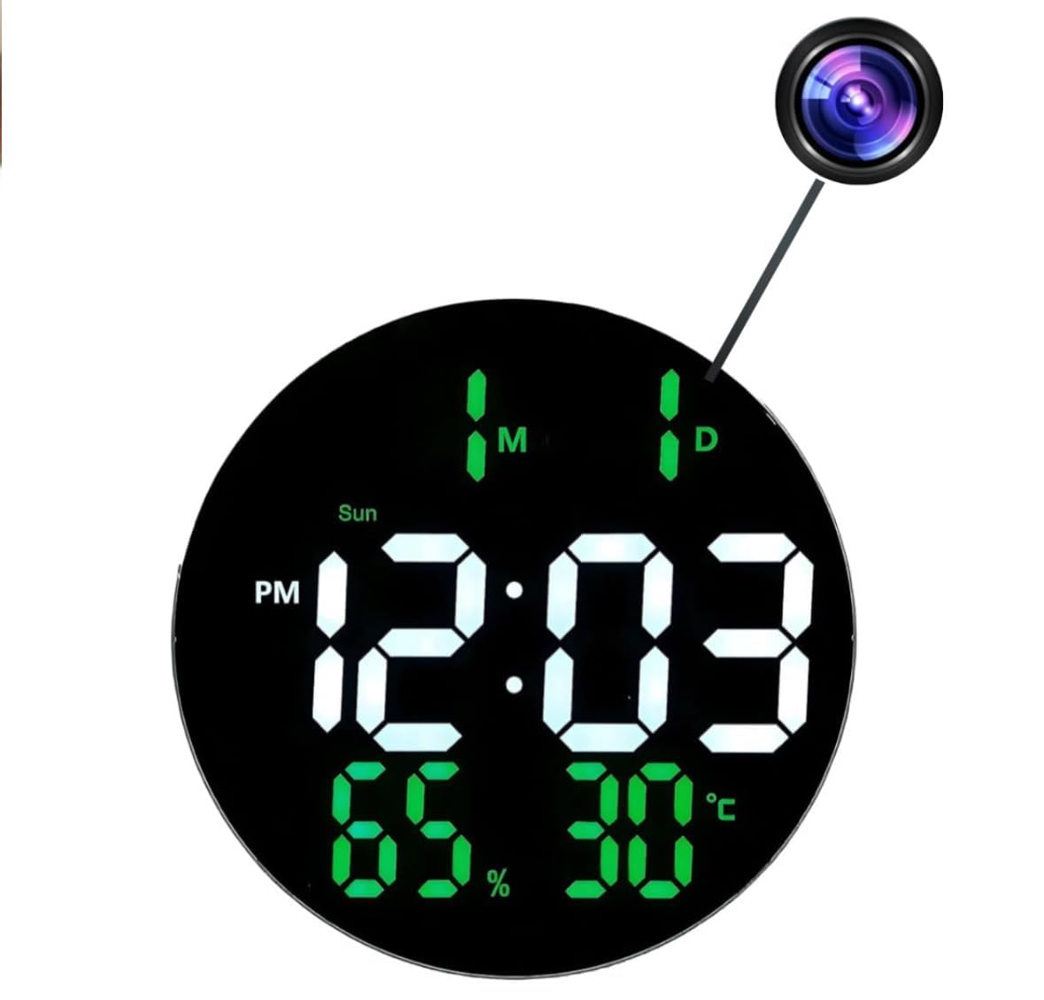 MatLogix 4K Full HD Digital Wall Clock Hidden spy Camera | Remote Monitoring | 32 GB Inbuilt Memory & Cloud Storage | Nanny Hidden Camera with Audio & Video Recorder for Home & Office Security-picture-26