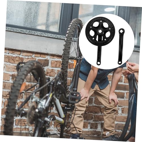 Pédalier de vélo universel Toyvian avec plateau conique robuste noir - 7