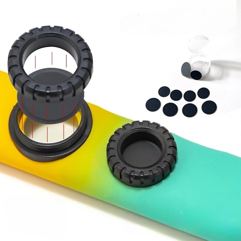 RuiJOTWAT Double-membrane kazoo plays ABS zuka flute guitar accompaniment instrument blue-orange - Image 3