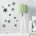 Produktbild WANDKINGS Fenster- & Wandtattoo 12 Schneeflocken im Set 35 x 27 cm hellgrau - erhältlich in 33 Farben