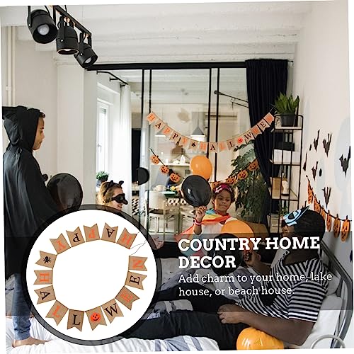 Banderole d'Halloween extérieure résistante pour décorer sans clou - 4