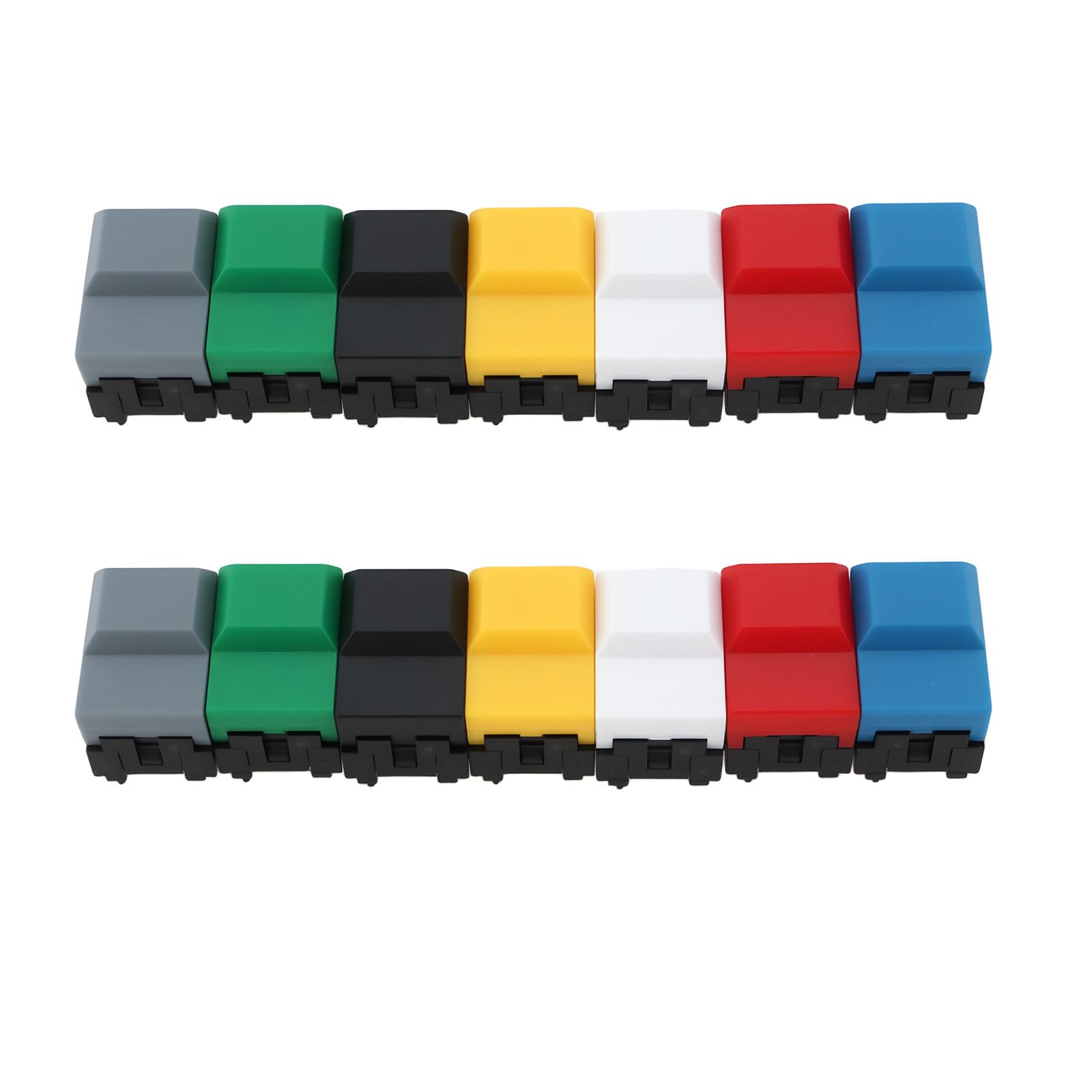 EMSea 14Pcs PB86 4Pin Momentary SPDT Square Push Button Tact Switch Suitable for 1024 1024s 2048 Stage Control Equipment