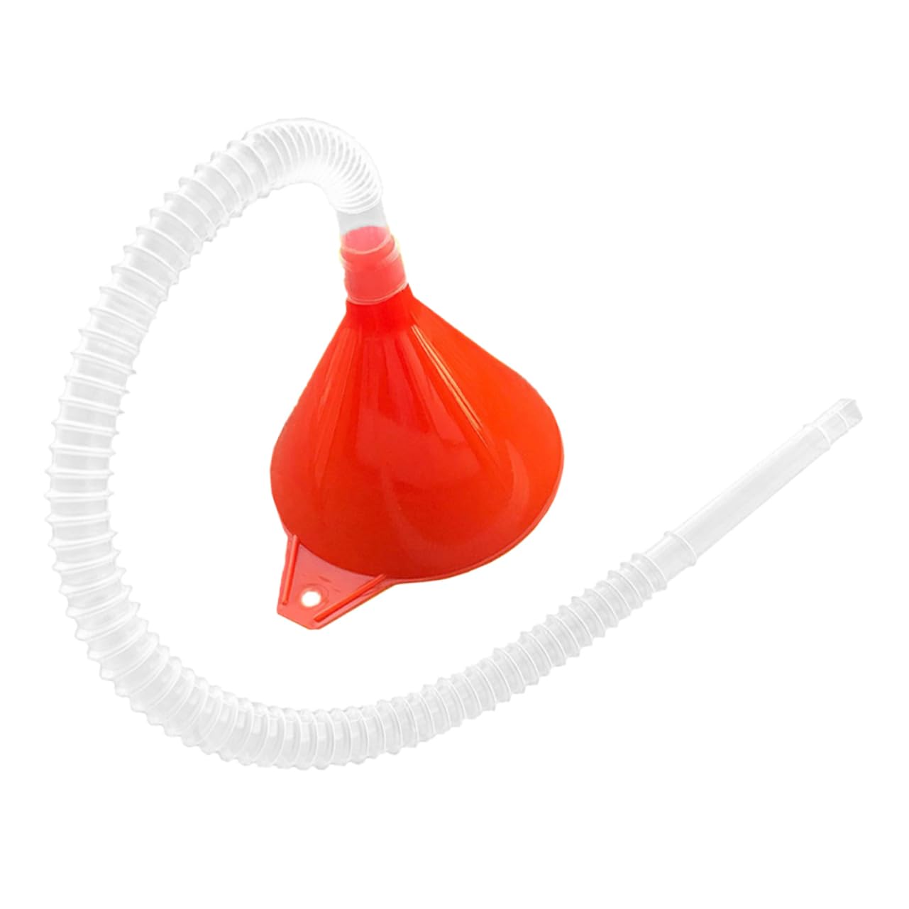 ULTECHNOVO 6piezas Embudo De Flexible Con Tubo Transparente Para Gasolina y Líquidos Para Automóviles y Uso Doméstico Diseño Práctico y Multi-ángulo Para Evitar Derrames