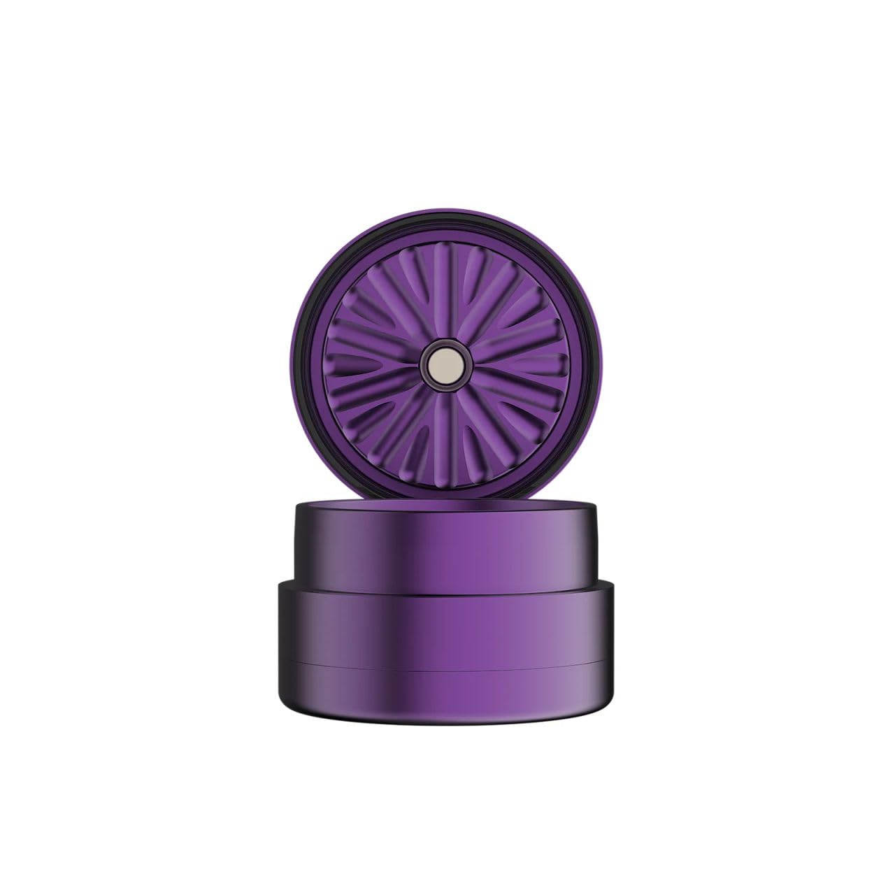 Flower Mill Next Gen 2.0" Grinder - Aircraft Grade Aluminium Compact Grinder (Purple)