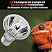 Uvb Bulbs for Reptiles, Lamp Uva Uvb Reptile Light Bulb Bulb UVA UVB Reptile Heat Lamp Bulb for Lizard Tortoise Amphibian (75W 110V)