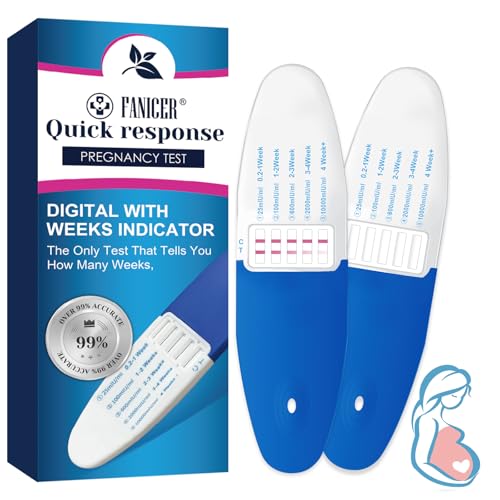2 Count Pregnancy Test Sticks Early Convenient Detection Pregnancy Stick Home Pregnancy Testing Quick Detection Results Easy to Use at Home Blue