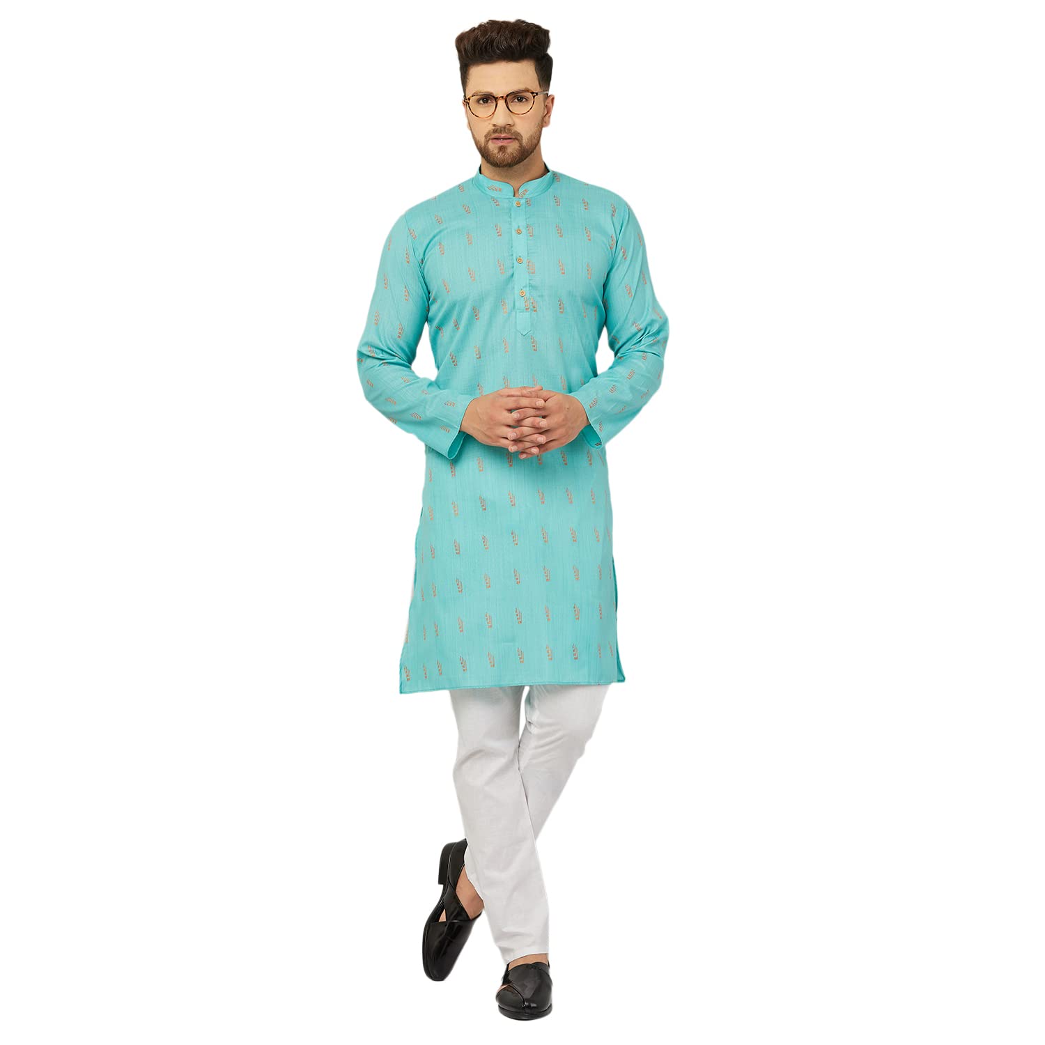 Men Cotton Classic Kurta Pajama Set-image-43
