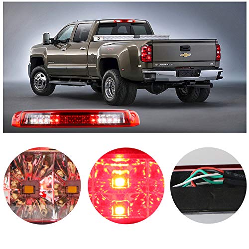 Dantoo LED Third Brake Lights Tail Lights High Mount Stop Lights For 1999-2006 Chevy Silverado&GMC Sierra