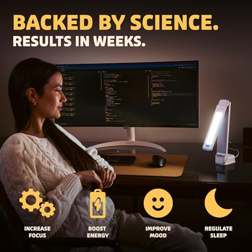 Circadian Optics Lumos 2.0 Light Therapy Desk Lamp | As Seen On Shark Tank | 10,000 LUX UV-Free Full-Spectrum LEDs | Adjustable Portable Folding Sunlight Lamp for Seasonal Blues, Focus, Energy & Sleep - Image 4