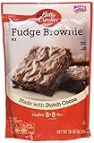 Betty Crocker Fudge Brownie Mix, 10.25-ounce Pouches (Pack of 3) - SET OF 2