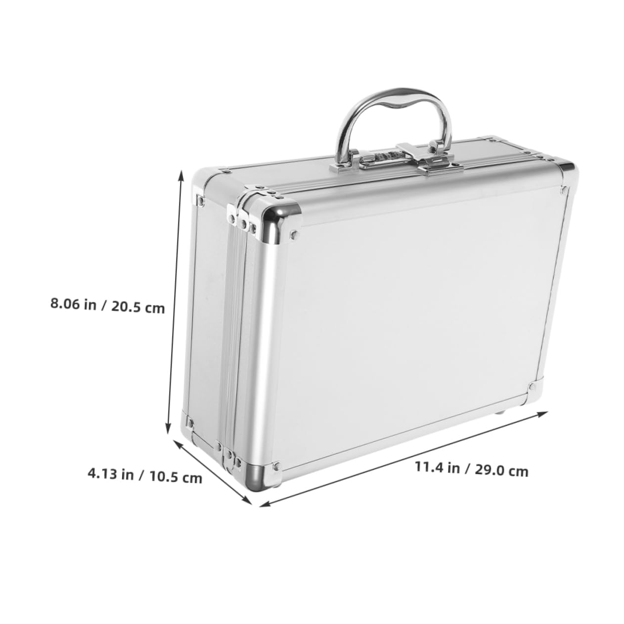 Uonlytech Mallette Aluminium Robuste pour Outils Boîte de Rangement Portable avec Poignée Coffret Entretien pour Voiture et Véhicule