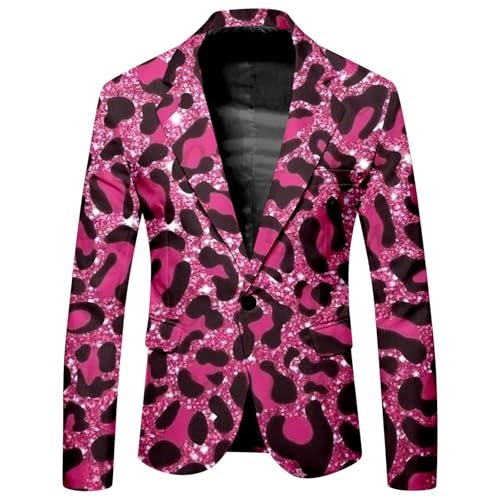 Veste d'affaires avec motif léopard coupe slim et blazer à paillettes homme zèbre