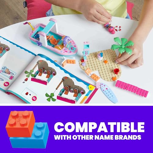 MEGA - MEGA Barbie Color Reveal Amici Delfini, Set di Costruzioni con oltre 10 Sorprese, 2 mini Bambole e 2 Delfini, Set Regalo, Giocattolo per Bambini 5+ Anni, HHW83 - Lego - Immagine 2