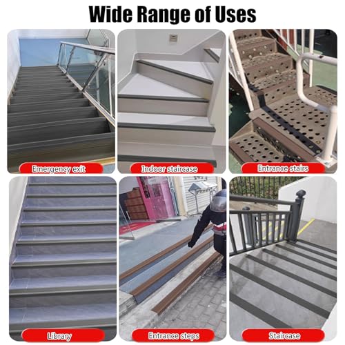 Perfil de PVC autoadhesivo de borde elegante nero para escaleras de diseño interior 6