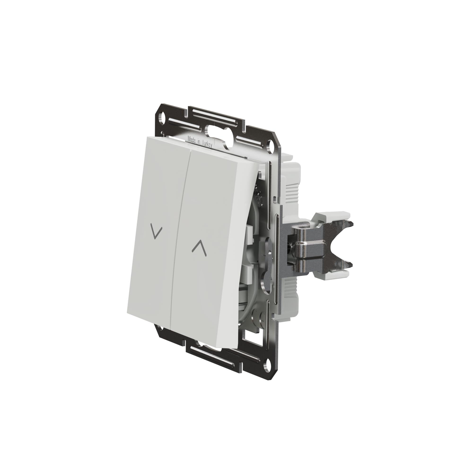 Schneider Electric Asfora EPH1370121D przycisk do rolet 10 A-250 V podtynkowy, przycisk żaluzji, zaciski wtykowe, biały