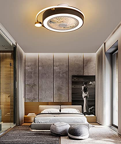 Ventilateurs de plafond avec lumières et télécommande pour salon et chambre - 3