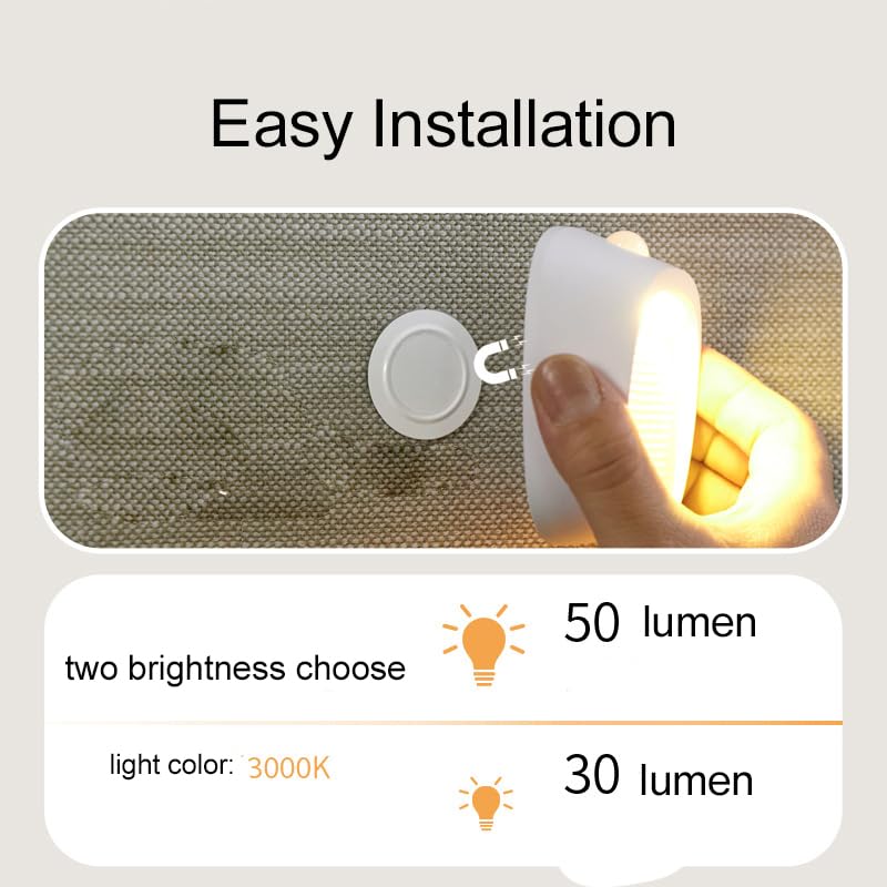 Sensor de movimiento Noche Luz recargable de pared de pared de pared de pared LED LECHE LECHE DE ILUMBRA DE ILUMBRA DE LA MALA DE IMNABLE DE IMNACIÓN CON ESCUCHADOR DE LA CALIDAD DE LA COMIDIDAD DEL