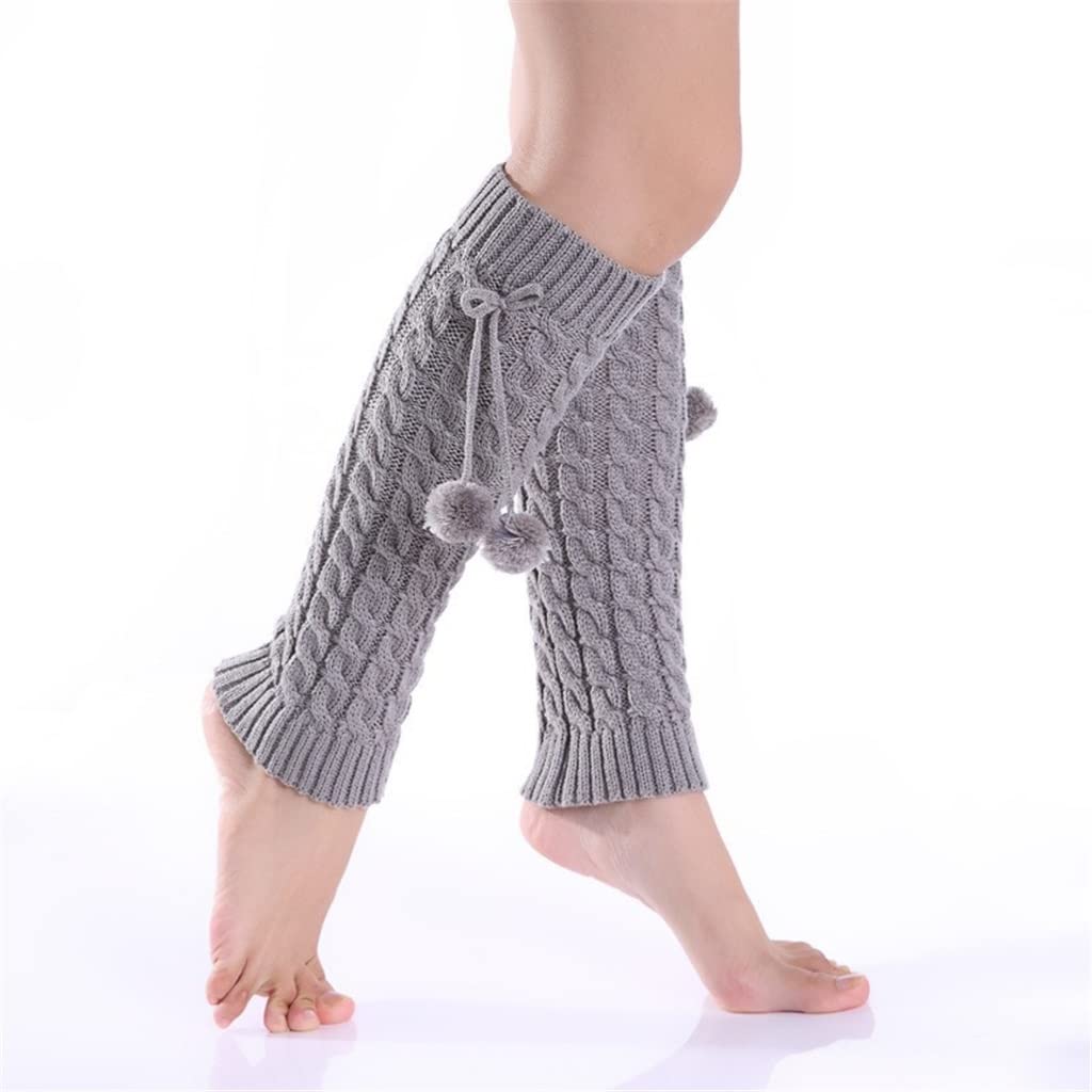 3 Paia di Calzini da Donna in Jacquard Lavorati a Maglia Calzini da Gamba in Lana Accatastati Autunno e Inverno Scaldamuscoli (Color : D, Size : One Size) (A One Size)
