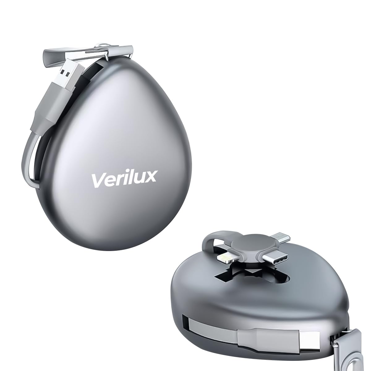 See full amazon price history chart for Verilux 60W Multi Retractable Fast Charger Cord, 4Ft/1.2M Multiple Charging Cable, Multi Charging Cable with Type C & USB & 3 in 1 USB C, Light-ning, Mirco for iPhone 15/14/13/Samsung s24/s23-Grey Verilux 60W Multi Retractable Fast Charger Cord, 4Ft/1.2M Multiple Charging Cable, Multi Charging Cable with Type C & USB & 3 in 1 USB C, Light-ning, Mirco for iPhone 15/14/13/Samsung s24/s23-Grey (B0DBT9TGY2) Amazon Price History, Amazon Price Tracker