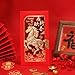 Patemby 36Pcs Chinese New Year Red Envelopes, 12 Gold Embossed Horse Patterns Chinese Lunar New Year Red Packet, Bulk Horse Year Lucky Money Envelopes for All Occasion (Horse)
