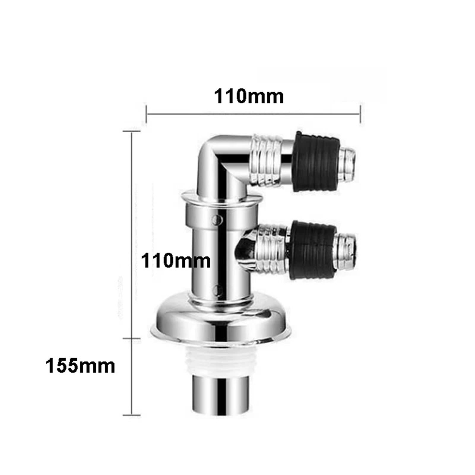 « F » Machine à Laver rotative à Trois Voies Siphon de Sol à Joint spécial Tuyau de Drainage Égout Dispositif de prévention des odeurs et des débordements Toilettes(Sealed Base)