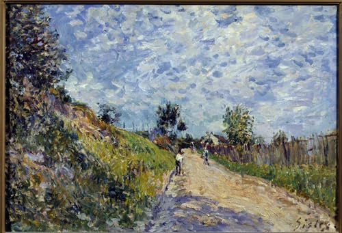 Peinture paysage Alfred Sisle moderne art murale pour salon contemporain 60x90
