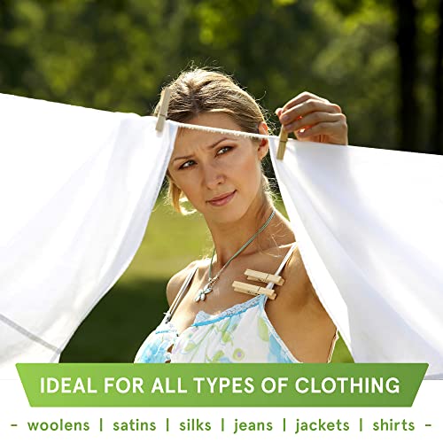 Smith’s Strong Wooden Hardwood Laundry Pegs (32 Pack) - Fits Any Clothesline - Image 5