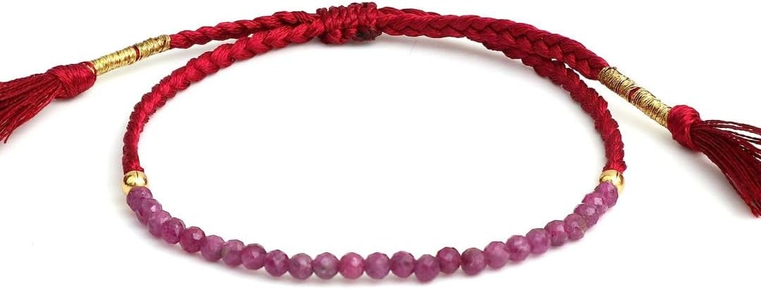 Natural Lightweight Beaded Braided Bracelets Handmade Gemstone Jewelry Pull String Adjustable Bracelets For Women