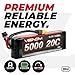 Venom 20C 3S 5000mAh 11.1V LiPo Battery with Universal Plug (EC3/Deans/Tamiya)