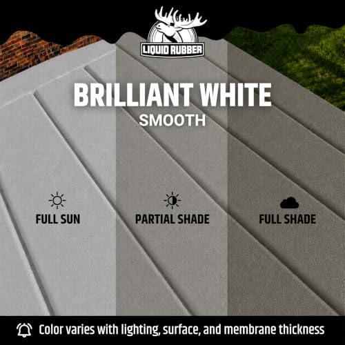 Image of Liquid Rubber Polyurethane Deck Coating - Smooth, White, 4 Gallon