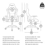 Moob Cadeira Gamer Reclinável Thunder Com Almofadas para Lombar e Pescoço Preto 15 51tzPj7MSiS. SS150