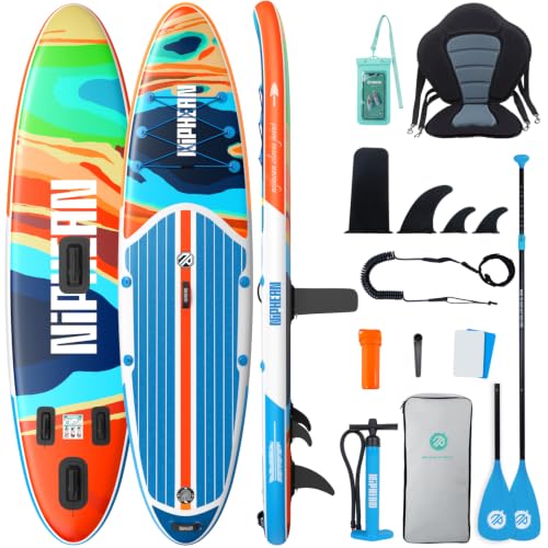 Image of Niphean Inflatable Paddle Board with Accessories 10'6'' /7'6''Stable SUP