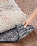 Veken Non Slip Cushioned Rug Pad Gripper 8 x 10 Ft, Felt and Silicone Backing, 1/4 inch Thick Carpet Liner for Hardwood Floors and Finishes, Under Area Rugs Anti Skid Mat, Keep Rugs Safe and in Place