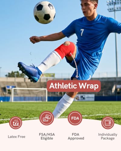 Image of FriCARE Self Adhesive Bandage Wrap, Medical Tape in First Aid Kit | Elastic Cohesive Bandages for Sports /Vet /Wrist Ankle Wounds, 2 Inches X 5 Yards, Latex-free 6 Rolls, Mystic Twilight