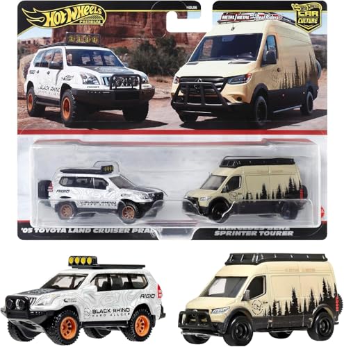 Image of Hot Wheels Mercedes-Benz Sprinter Tourer / '05 Toyota Land Cruiser Prado
