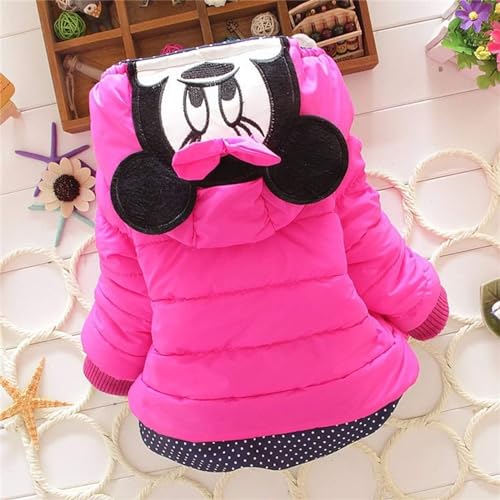 New Girls Baby Toddler Winter Cotton Mouse Hooded Cartoon Coat Jacket2