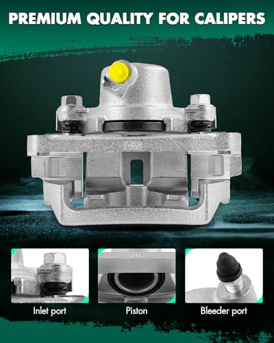 Image of SCITOO 19B1656 Rear Left Disc Brake Caliper w /Bracket For Lexus For LX450 1996-1997,For Toyota For Land Cruiser 1993-1997,Single Piston