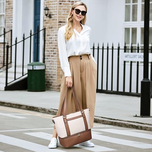 CLUCI Weekender Bag for Women Travel Leather Duffel Bag Carry on Overnight Bag2