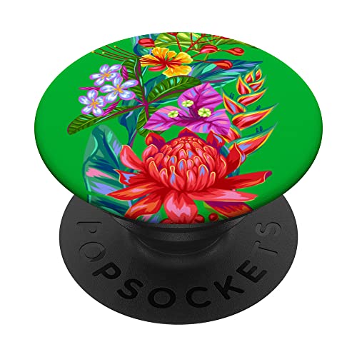 Aesthetic And Cozy Flower Mood Design For Beauty Searchers PopSockets Adhesive PopGrip, Black