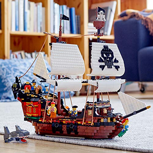 LEGO Creator 3in1 Pirate Ship 31109 Building Playset for Kids who Love Pirates and Model Ships, Makes a Great Gift for Children who Like Creative Play and Adventures, New 2020 (1,260 Pieces) – Bild 8