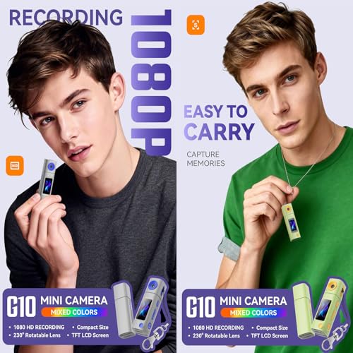 Rangement extensible et multi langues sur cette petite caméra 1080p vlogs fashion - 6